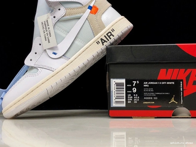Rep Jordan High White AQ0818-100 Off-White Air Retro 1 0810